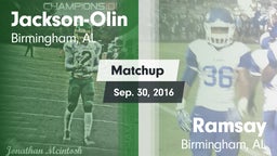 Matchup: Jackson-Olin vs. Ramsay  2016