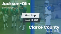 Matchup: Jackson-Olin vs. Clarke County  2018