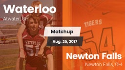Matchup: Waterloo vs. Newton Falls  2017