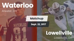 Matchup: Waterloo vs. Lowellville  2017