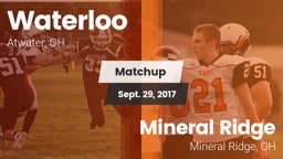 Matchup: Waterloo vs. Mineral Ridge  2017