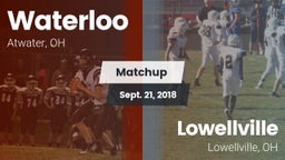 Matchup: Waterloo vs. Lowellville  2018