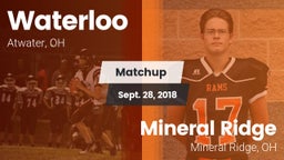 Matchup: Waterloo vs. Mineral Ridge  2018