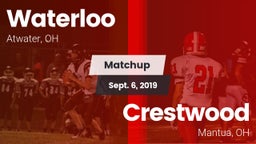 Matchup: Waterloo vs. Crestwood  2019