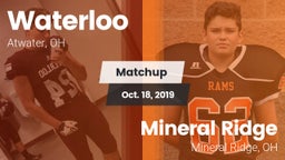 Matchup: Waterloo vs. Mineral Ridge  2019