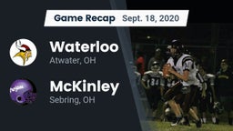 Recap: Waterloo  vs. McKinley  2020