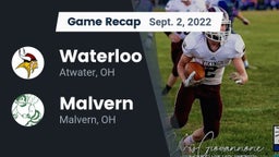 Recap: Waterloo  vs. Malvern  2022