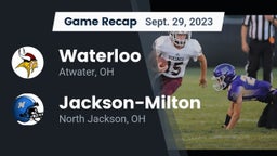 Recap: Waterloo  vs. Jackson-Milton  2023