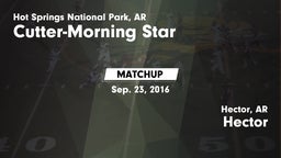 Matchup: Cutter-Morning Star vs. Hector  2016