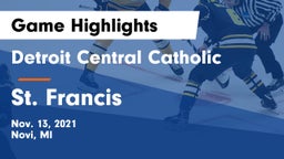 Detroit Central Catholic  vs St. Francis  Game Highlights - Nov. 13, 2021