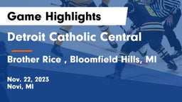 Detroit Catholic Central  vs Brother Rice , Bloomfield Hills, MI Game Highlights - Nov. 22, 2023