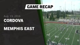 Recap: Cordova  vs. Memphis East  2016