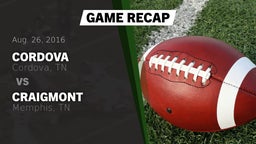 Recap: Cordova  vs. Craigmont  2016