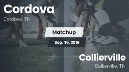 Matchup: Cordova vs. Collierville  2016