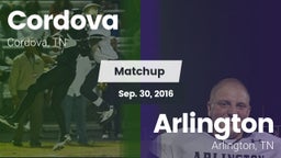 Matchup: Cordova vs. Arlington  2016