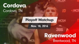 Matchup: Cordova vs. Ravenwood  2016