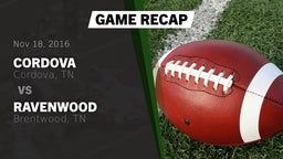 Recap: Cordova  vs. Ravenwood  2016