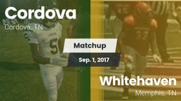 Matchup: Cordova vs. Whitehaven  2017