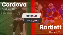 Matchup: Cordova vs. Bartlett  2017