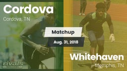 Matchup: Cordova vs. Whitehaven  2018