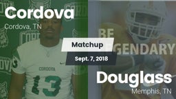 Matchup: Cordova vs. Douglass  2018