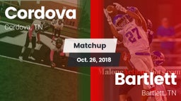 Matchup: Cordova vs. Bartlett  2018