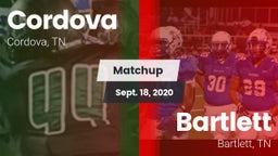 Matchup: Cordova vs. Bartlett  2020