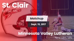 Matchup: St. Clair vs. Minnesota Valley Lutheran  2017