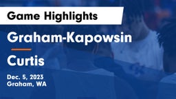 Graham-Kapowsin  vs Curtis  Game Highlights - Dec. 5, 2023
