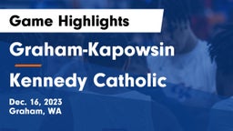 Graham-Kapowsin  vs Kennedy Catholic  Game Highlights - Dec. 16, 2023