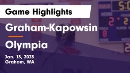 Graham-Kapowsin  vs Olympia  Game Highlights - Jan. 13, 2023