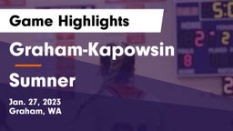 Graham-Kapowsin  vs Sumner  Game Highlights - Jan. 27, 2023