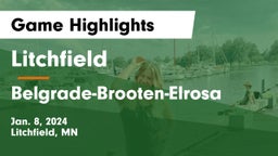 Litchfield  vs Belgrade-Brooten-Elrosa  Game Highlights - Jan. 8, 2024