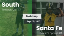 Matchup: South vs. Santa Fe  2017