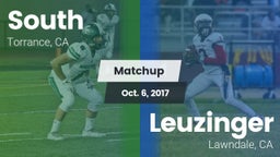 Matchup: South vs. Leuzinger  2017