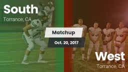 Matchup: South vs. West  2017