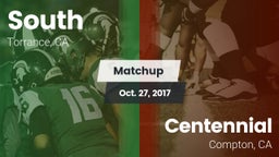 Matchup: South vs. Centennial  2017