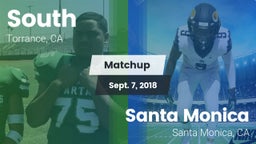 Matchup: South vs. Santa Monica  2018