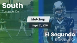 Matchup: South vs. El Segundo  2018