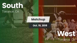 Matchup: South vs. West  2018