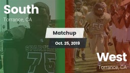 Matchup: South vs. West  2019