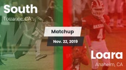 Matchup: South vs. Loara  2019