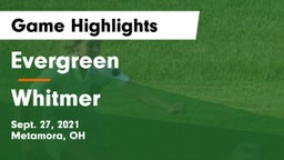 Evergreen  vs Whitmer  Game Highlights - Sept. 27, 2021