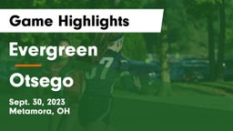 Evergreen  vs Otsego  Game Highlights - Sept. 30, 2023