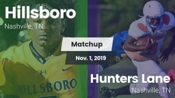 Matchup: Hillsboro vs. Hunters Lane  2019