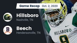 Recap: Hillsboro  vs. Beech  2020