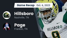 Recap: Hillsboro  vs. Page  2023