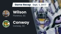 Recap: Wilson  vs. Conway  2017