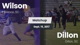 Matchup: Wilson vs. Dillon  2017