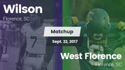 Matchup: Wilson vs. West Florence  2017